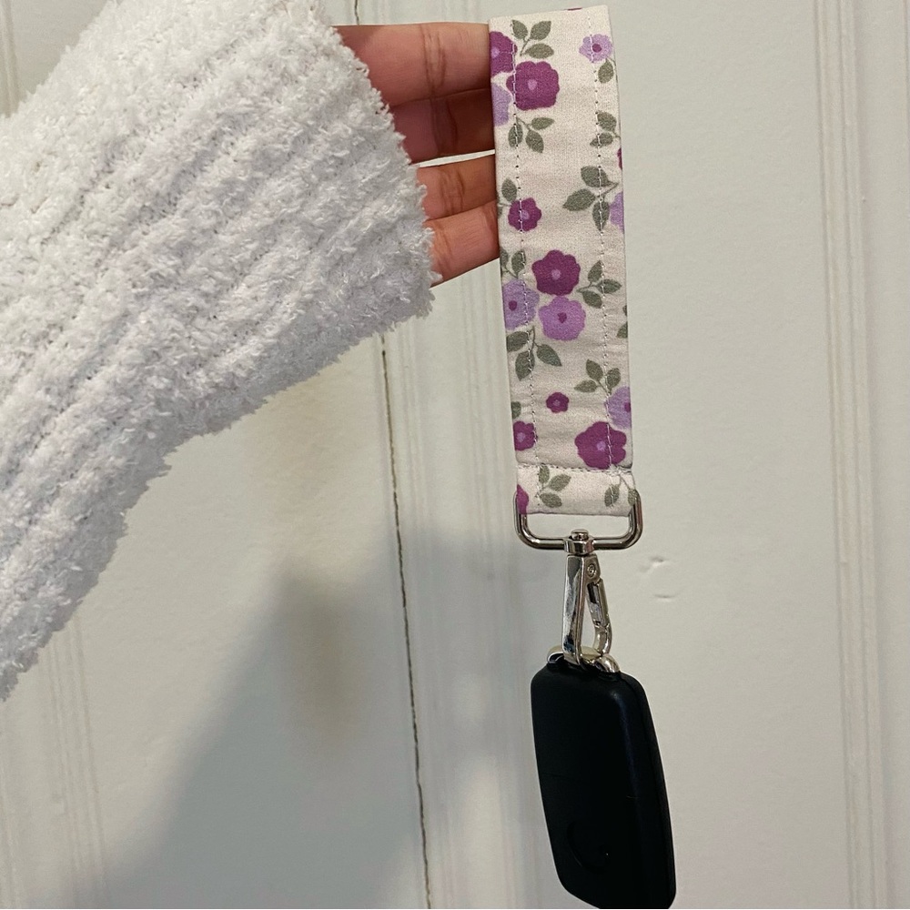Floral Keychain Wristlet